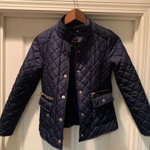 Girls’ puffer jacket in navy